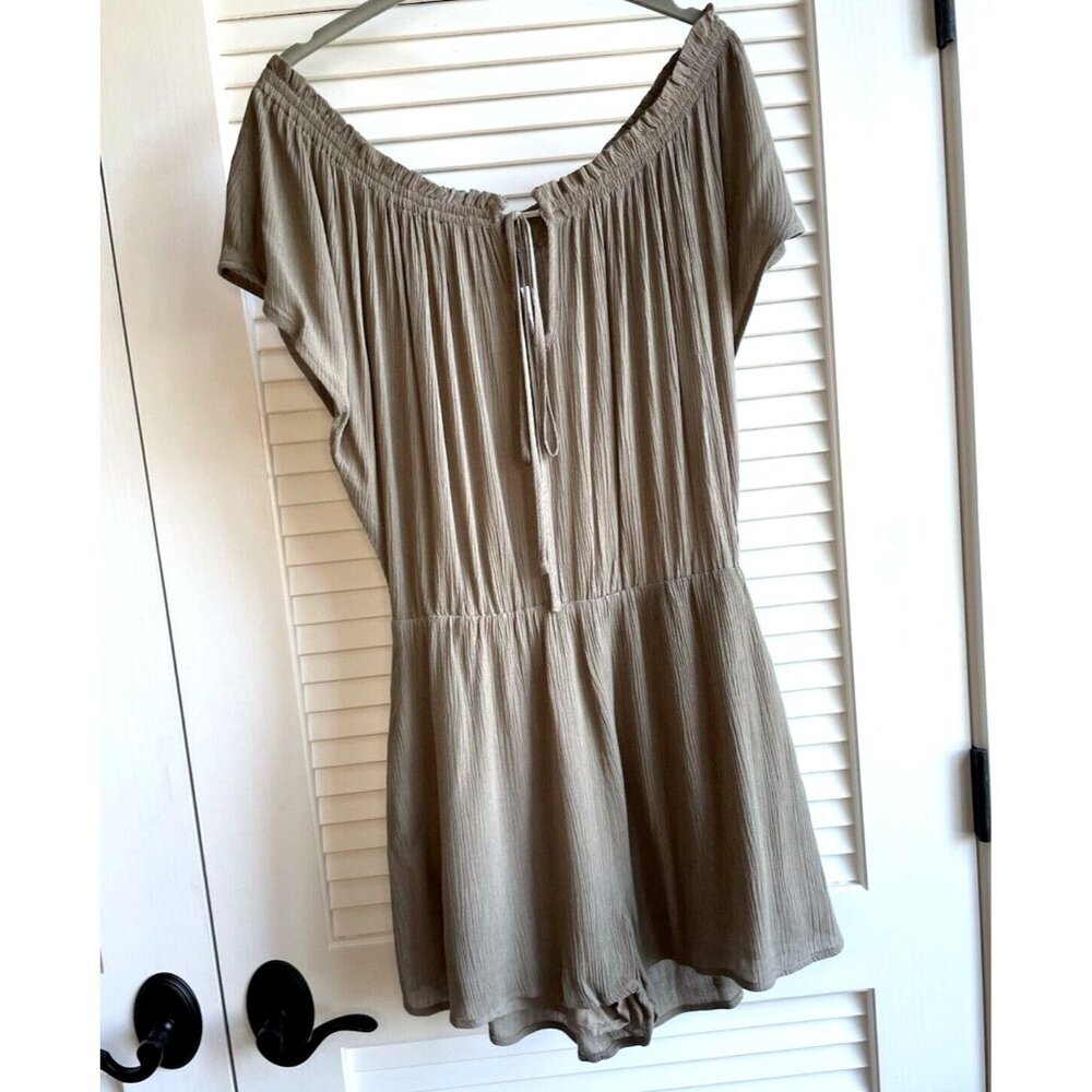 Blu Spero Olive Short Jumpsuit Women's NWT Sz M